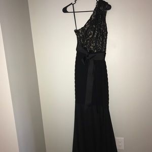 Cache, Black and Cream ball gown